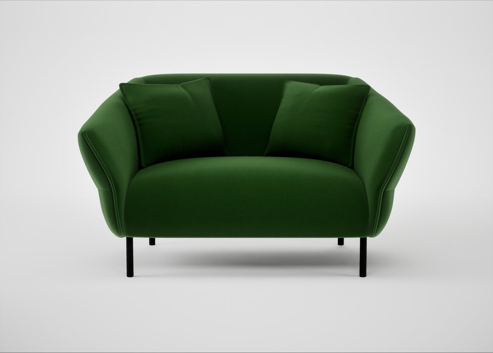 Alto Loveseat Smart Velvet Forest