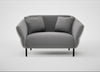 Alto Loveseat Smart Velvet Mercury