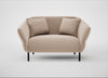 Alto Loveseat Smart Velvet Pebble