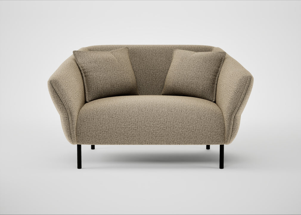 Alto Loveseat Boucle Velvet Rocky