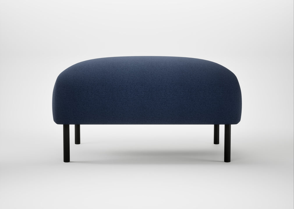 Alto Ottoman Capelo Linen-Cotton Inkspot