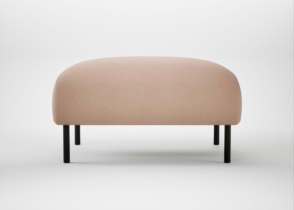Alto Ottoman Capelo Linen-Cotton Rosedale