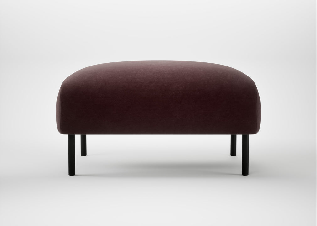 Alto Ottoman Smart Luxe Velvet Acorn