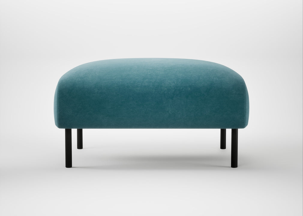 Alto Ottoman Smart Luxe Velvet Airforce Blue
