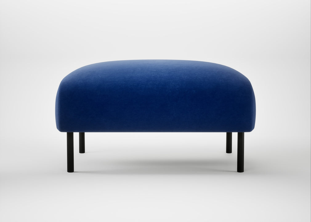 Alto Ottoman Smart Luxe Velvet Azure