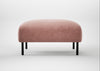 Alto Ottoman Smart Luxe Velvet Dusky Pink