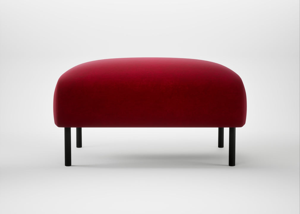 Alto Ottoman Smart Luxe Velvet Mulberry