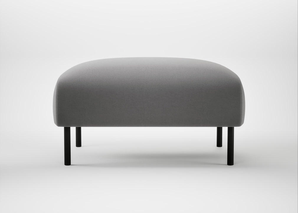 Alto Ottoman Smart Velvet Mercury