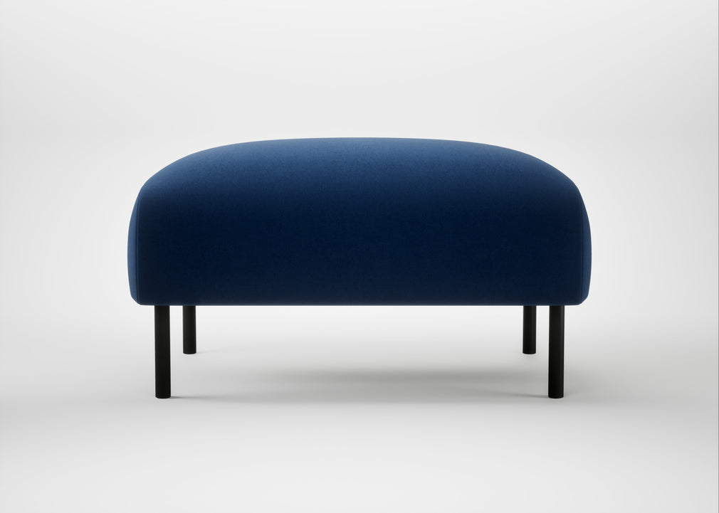Alto Ottoman Cotton Velvet Midnight
