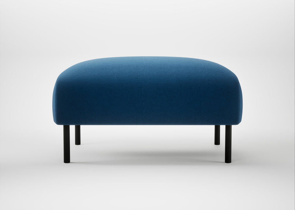 Alto Ottoman Cotton Velvet Petrol