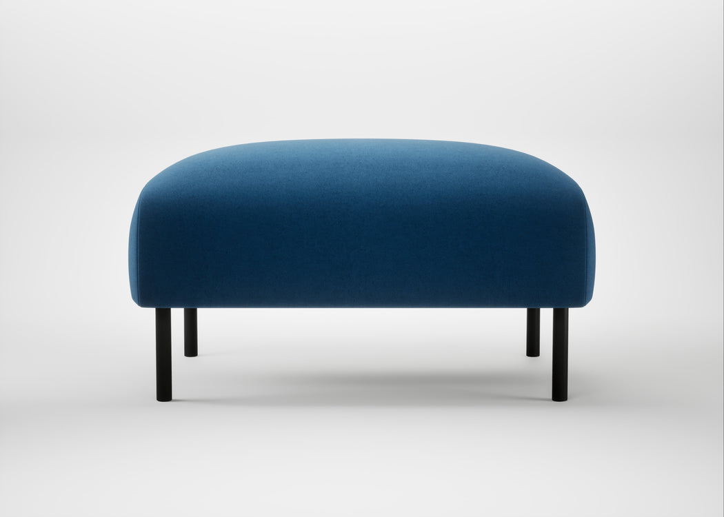 Alto Ottoman Cotton Velvet Petrol
