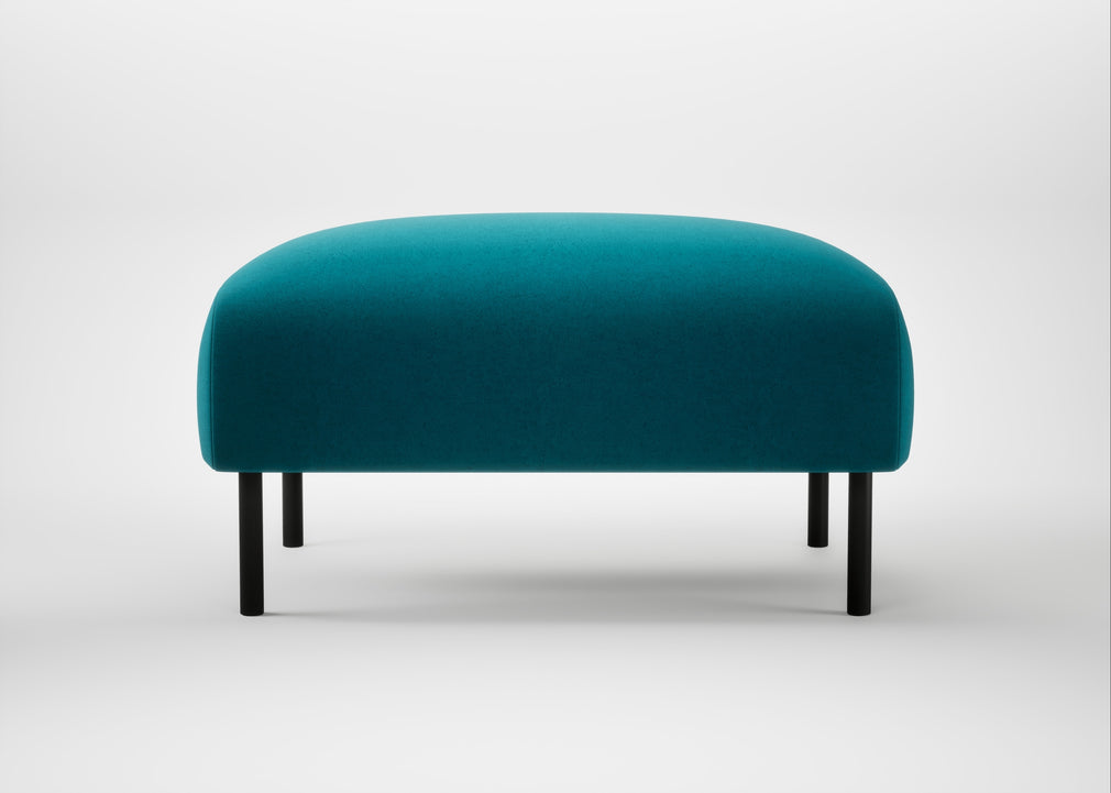 Alto Ottoman Cotton Velvet Teal