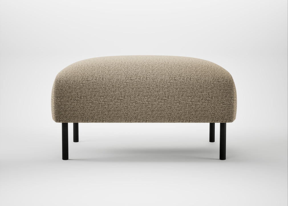 Alto Ottoman Boucle Velvet Rocky