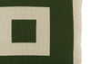 Ambar Exclusive Bold Frame Square Cushion Forest Green