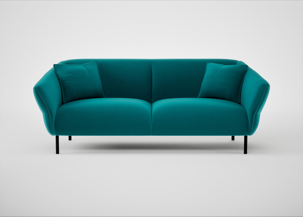 Alto 3 Seater Sofa Smart Velvet Petrol