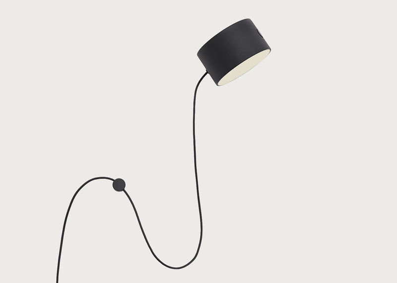 Post LED Wall Light Black