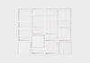 Stacked Storage System Bookcase Configuration 4 White