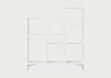 Stacked Storage System Bookcase Configuration 5 White