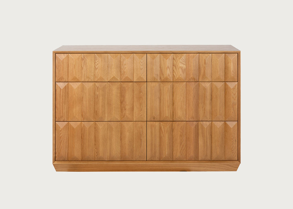 Wilton 6 Drawer Chest Oak