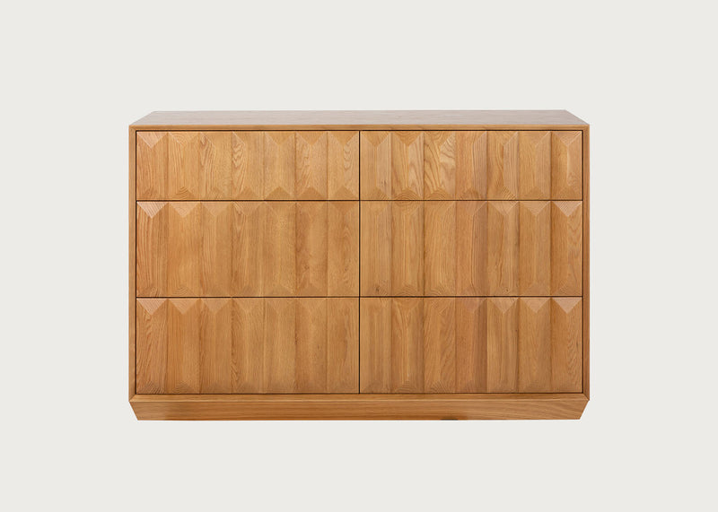 Wilton 6 Drawer Chest Oak