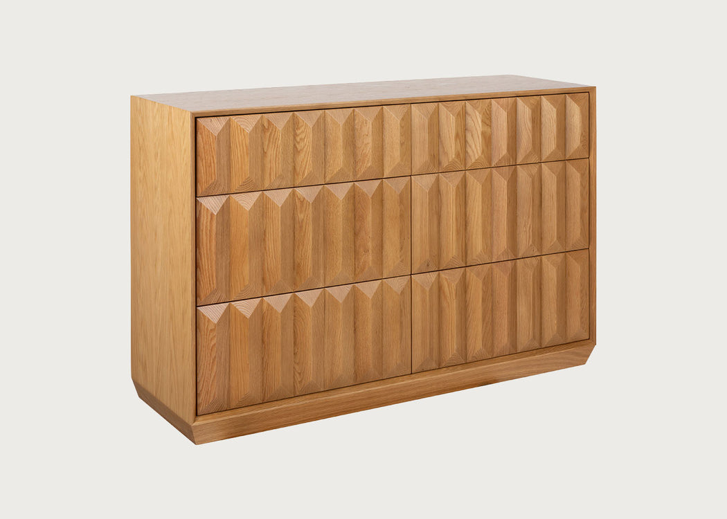 Wilton 6 Drawer Chest Oak