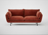 Allora 3 Seater Sofa Smart Luxe Velvet Tawny / Black