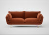 Allora 3 Seater Sofa Cotton Velvet Russet / Brass