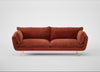 Allora 4 Seater Sofa Smart Luxe Velvet Tawny / Brass