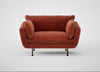 Allora Loveseat Smart Luxe Velvet Tawny / Black