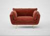 Allora Loveseat Smart Luxe Velvet Tawny / Brass