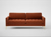 Eton 4 Seater Sofa Cotton Velvet Russet / Brass