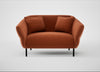 Alto Loveseat Cotton Velvet Russet