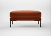 Torrington Ottoman Cotton Velvet Russet