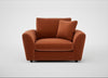 Snooze Loveseat Cotton Velvet Russet