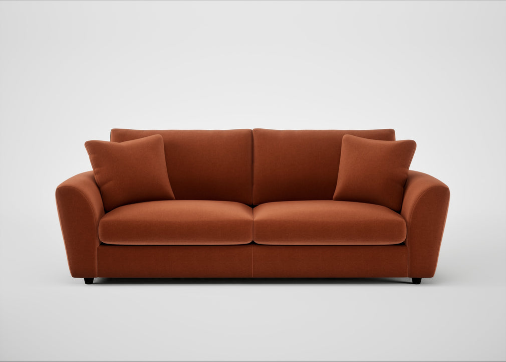 Snooze 5 Seater Sofa Cotton Velvet Russet