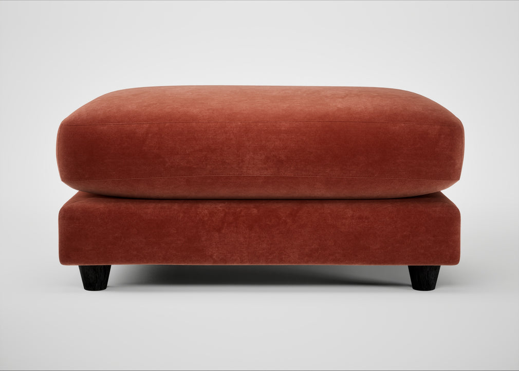 Snooze Footstool Smart Luxe Velvet Tawny