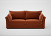 Tailor 4 Seater Sofa Cotton Velvet Russet / Black