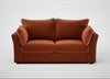 Tailor 3 Seater Sofa Cotton Velvet Russet / Black