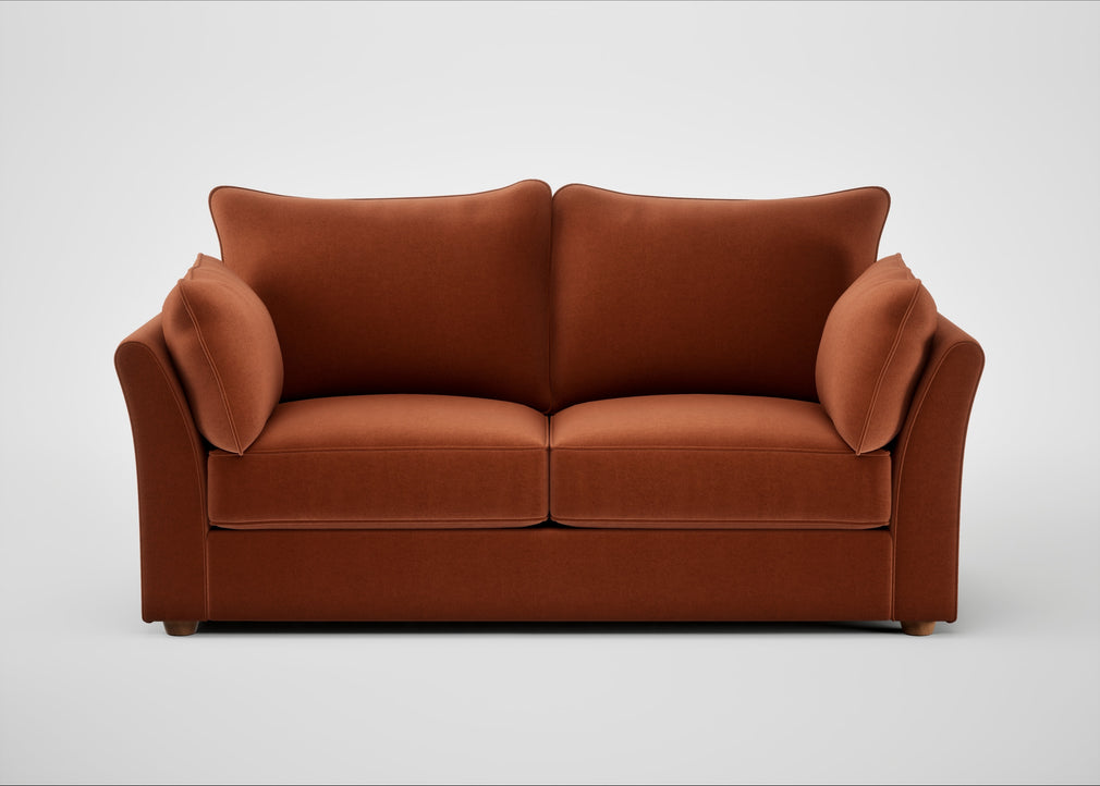 Tailor 3 Seater Sofa Cotton Velvet Russet / Natural