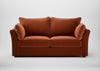 Tailor 3 Seater Sofa Cotton Velvet Russet / Walnut Stained