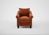 Devon Armchair Cotton Velvet Russet / Black