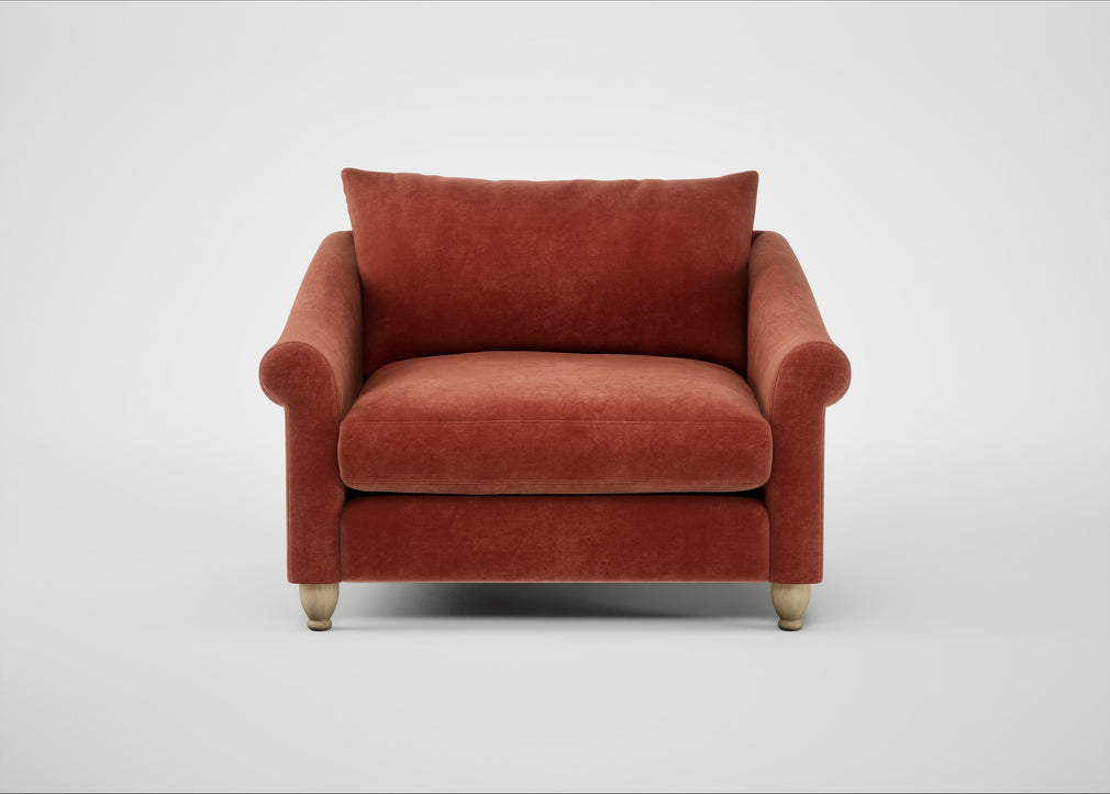 Devon Loveseat Smart Luxe Velvet Tawny / Natural