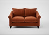 Devon 2 Seater Sofa Cotton Velvet Russet / Black
