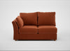 Tailor Medium Left Hand Facing Corner Unit Cotton Velvet Russet / Natural