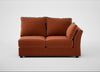 Tailor Medium Right Hand Facing Corner Unit Cotton Velvet Russet / Black