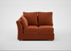 Tailor Double Left Hand Facing Corner Unit Cotton Velvet Russet / Natural