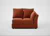 Tailor Double Right Hand Facing Corner Unit Cotton Velvet Russet / Black