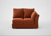 Tailor Double Right Hand Facing Corner Unit Cotton Velvet Russet / Natural