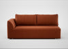 Morven Left Hand Facing 3 Seater Unit Cotton Velvet Russet