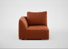 Morven Left Hand Facing Single Unit Cotton Velvet Russet